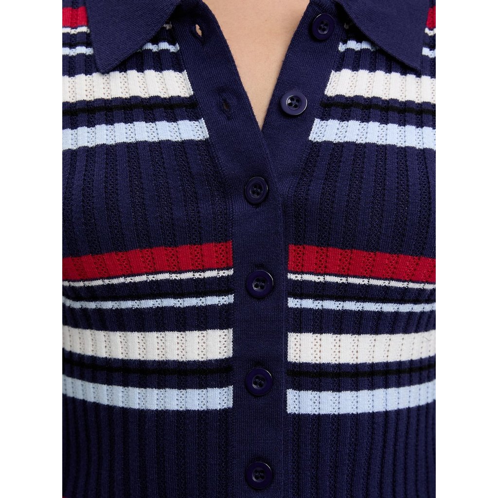 [Pomelo] เสื้อถักลายทาง / Striped Knit Top — صورة 6