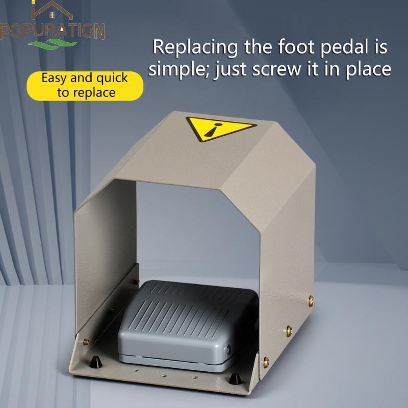 POP Universals เท้าเหยียบฝาครอบความปลอดภัยโลหะสําหรับ TFS-1 TFS-201 TFS-01 TFS-3 สวิทช์เท้าฝาครอบป้อ