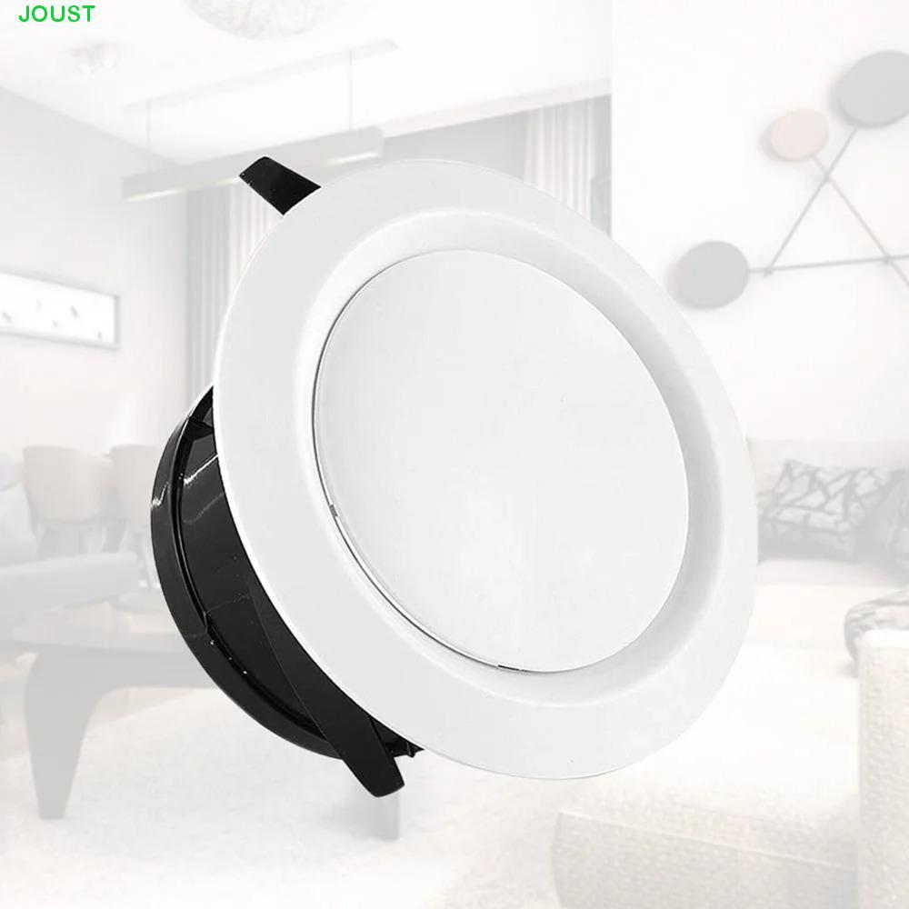 JOUST รอบ Air Vent Extract Valve, 75-200 มม.สีขาว Air Vent Extract Valve Grille, ไอเสียพลาสติกปรับ Wall Mount Ducting ฝาครอบระบายอากาศ Home