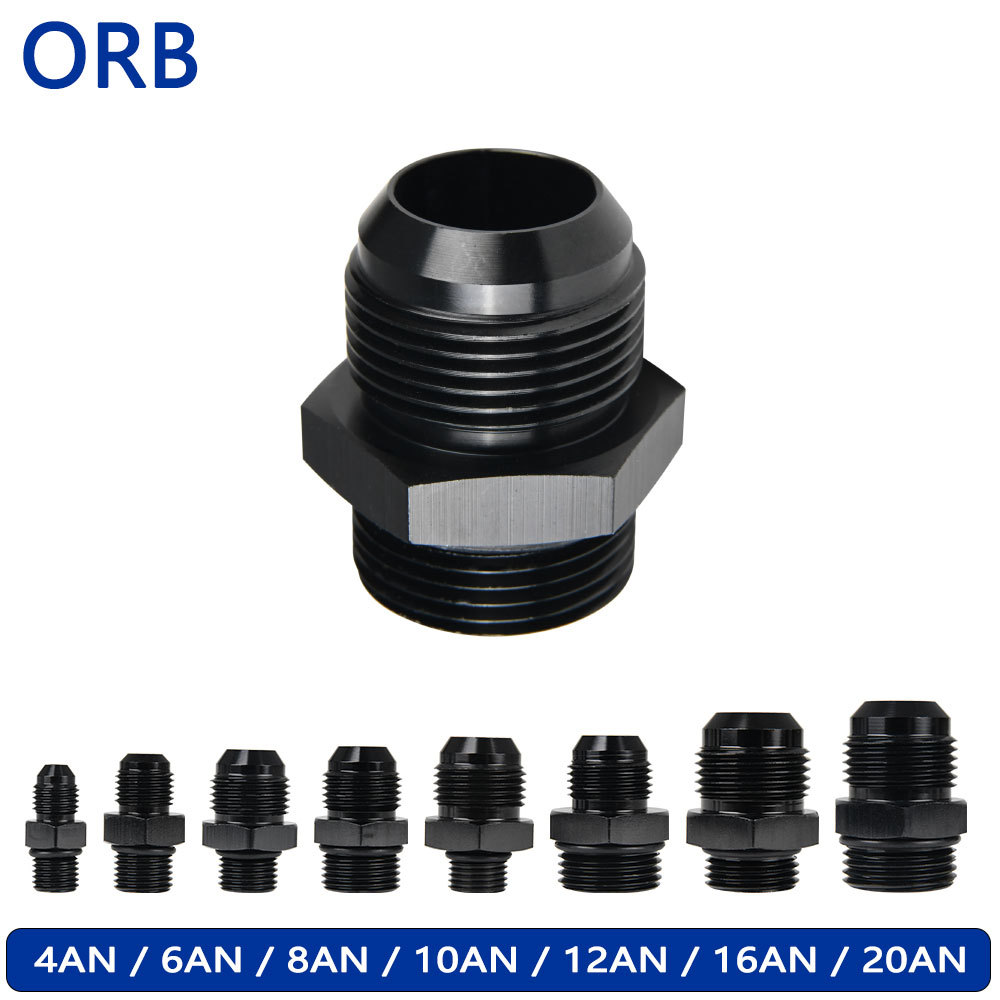 เกลียวลดขยายฟิตติ้งตัวผู้เกลียวใส่AN4 AN6 AN8 AN10 AN12 AN16 AN20ขนาด ข้อต่ออะแดปเตอร์ใช้กับระบบน้ำม