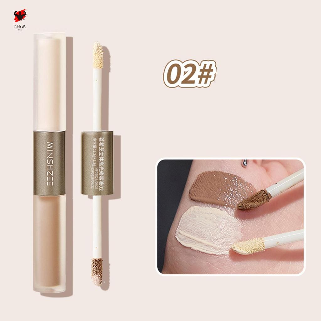 Dual Ended Liquid Highlighter และ Contour ปากกาสําหรับ Face 3.6G ด้วย Smooth Blendable สูตรเหมาะสําหรับสะพานจมูก Cheekbones