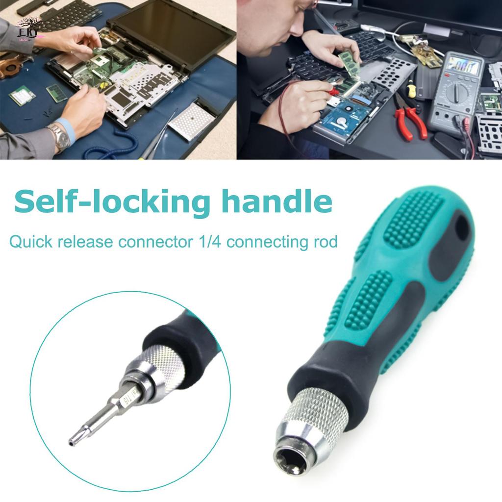 ไขควง Quick-Release Chuck Quick Release Fitting 1/4 Rod Collet Chuck Sleeve สําหรับ 1/4 ไดรฟ์ Spinner Handle