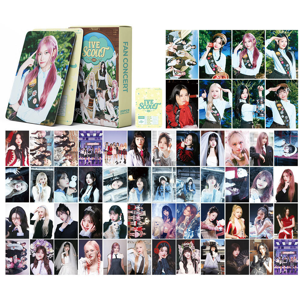 [5.6 * 8.6 ซม.] IVE Photocard 2025 IVE Fan Concert IVE SCOUT Photocard 55 ภาพข้าวความละเอียดสูง