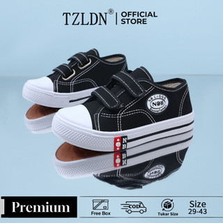 TZLDN Sepatu Anak Laki Laki Sekolah Ukuran 29-38 Sepatu Sekolah Anak Perempuan Cewek Sneakers untuk SD SMP SMA