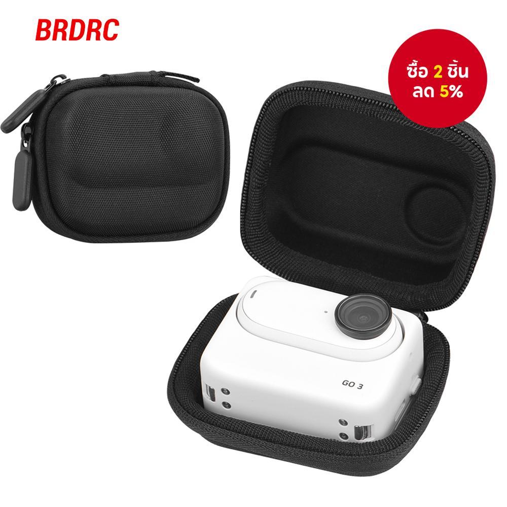 กระเป๋าเก็บ BRDRC สำหรับ Insta360 GO3 และ DJI Osmo Pocket 3 ทำจากไนลอนป้องกัน พร้อมอุปกรณ์คล้องแบบ Carabiner