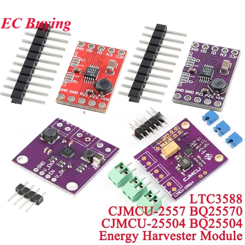 BQ25504 BQ25570 LTC3588 โมดูลเก็บเกี่ยวพลังงาน CJMCU Boost Converter พลังงานแสงอาทิตย์การจัดการเซลล์