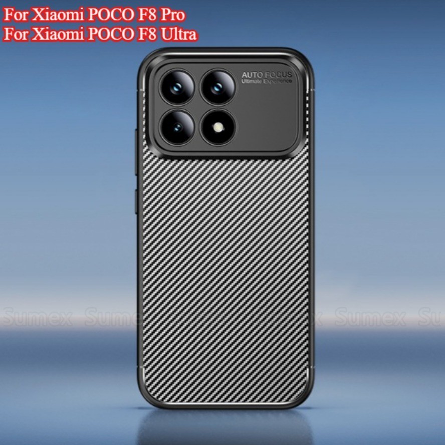 กันกระแทก Soft TPU สําหรับ Xiaomi POCOF8 Poco F8 Pro 5G Matte ซิลิโคน Simple ปลอกสีดํา hp Mi Poko F8