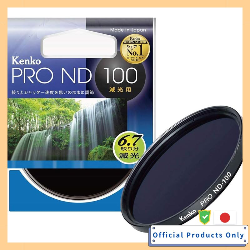 Kenko ND Filter PRO-ND100 52mm 1/100  
Kenko ND Filter PRO-ND100 72mm 1/100  
Kenko ND Filter PRO-ND