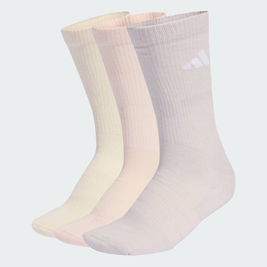 adidas Lifestyle CUSHIONED SPORTSWEAR CREW SOCKS 3 PAIR PACK Unisex White KC9621
