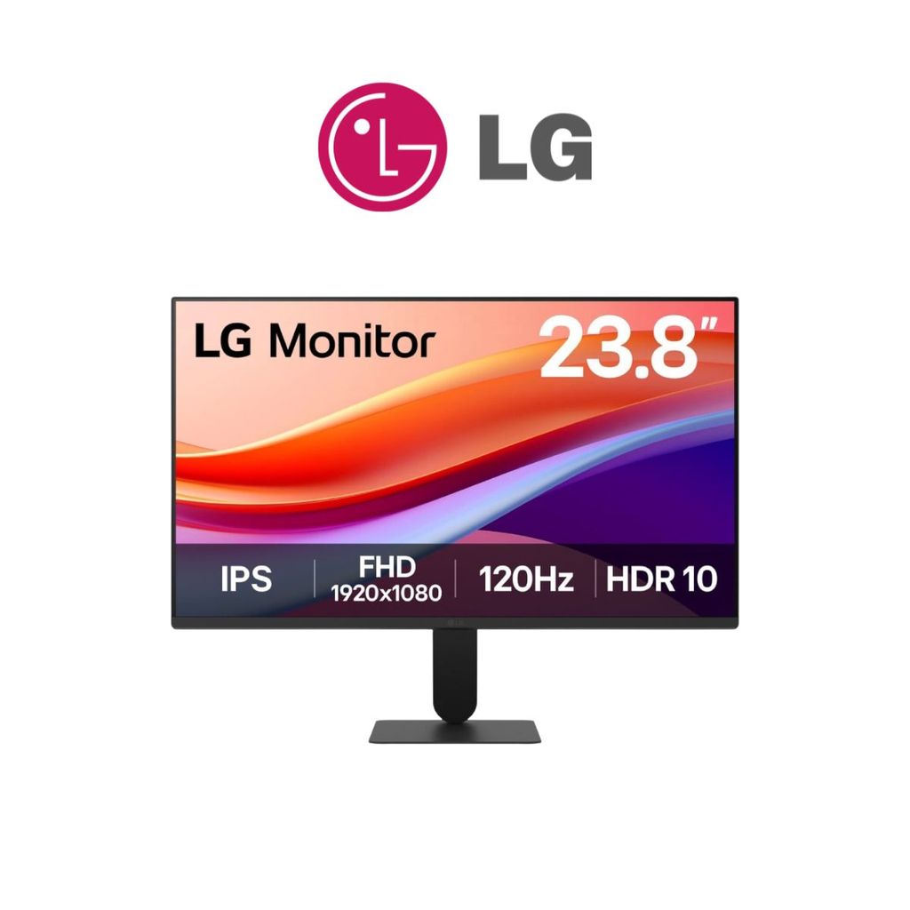 LG Monitor 23.8 INCH IPS FHD 120Hz 24U411A-B รับประกัน 3 ปี