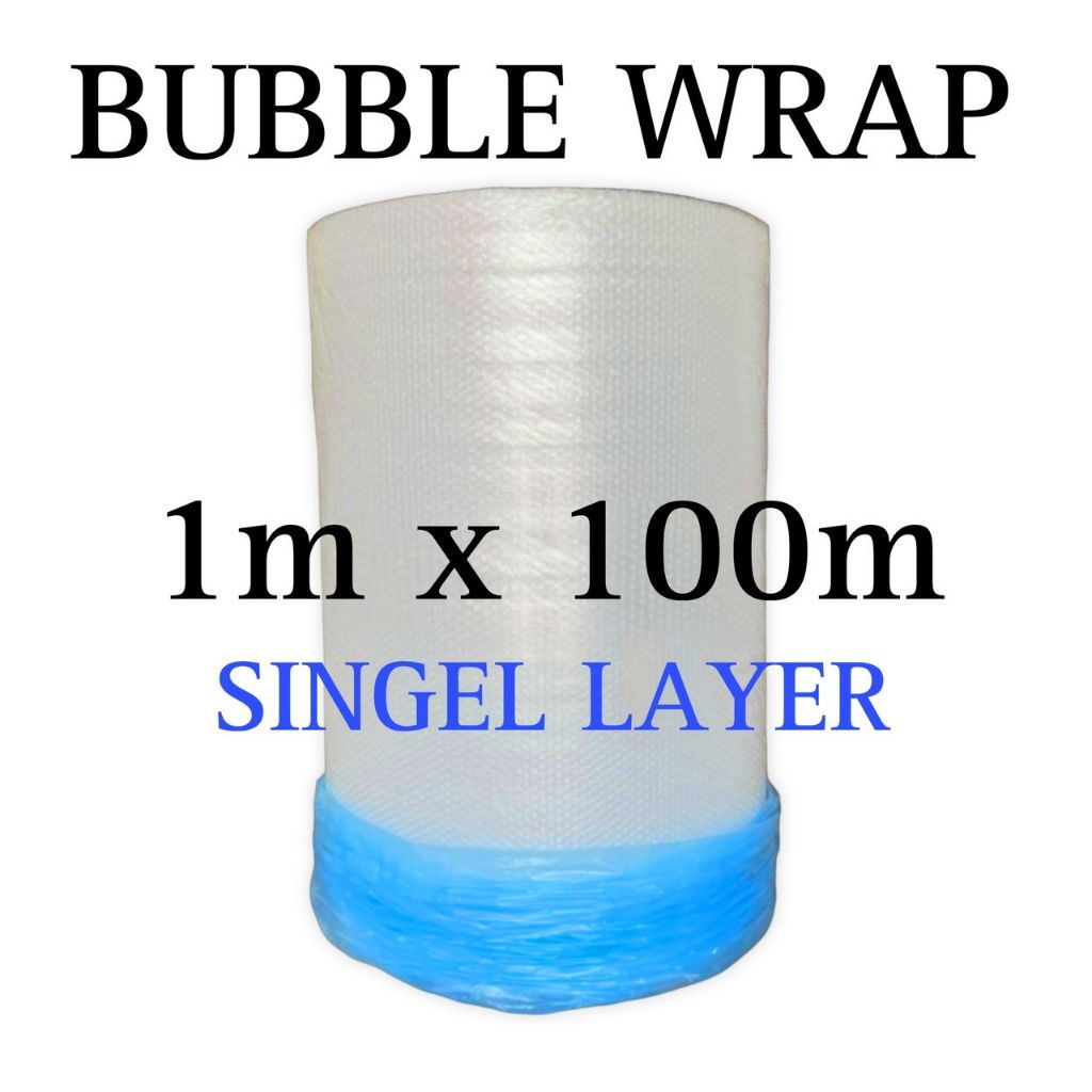Bubble Wrap Single/Double Layer 1m x 100m / Air Bubble Wrap Bubble Wrap บรรจุภัณฑ์ฟิล์มฟอง