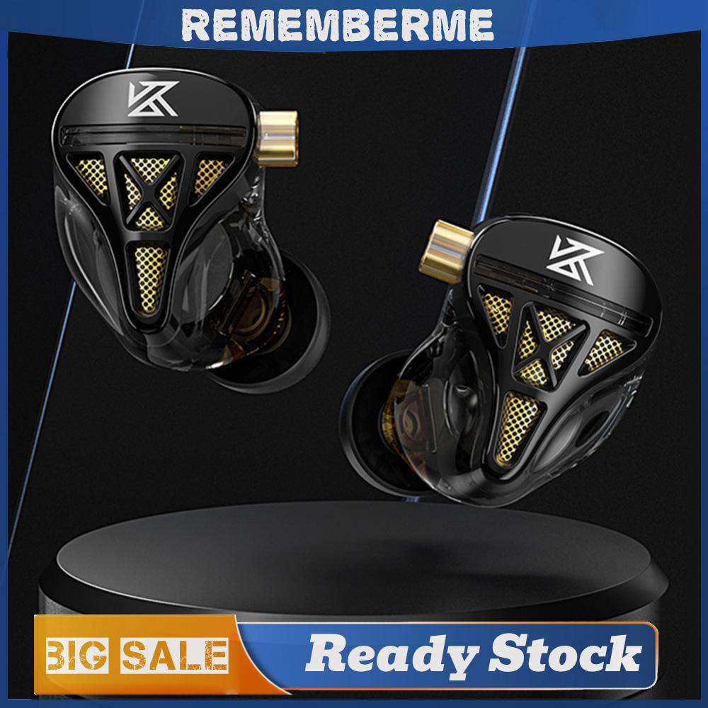 KZ-DQS หูฟังแบบมีสาย 3.5 มม.ปลั๊ก Professional In Ear Monitor หูฟังเสียงรบกวน Cancelling Bass หูฟังสําหรับเกมกีฬาเพลง