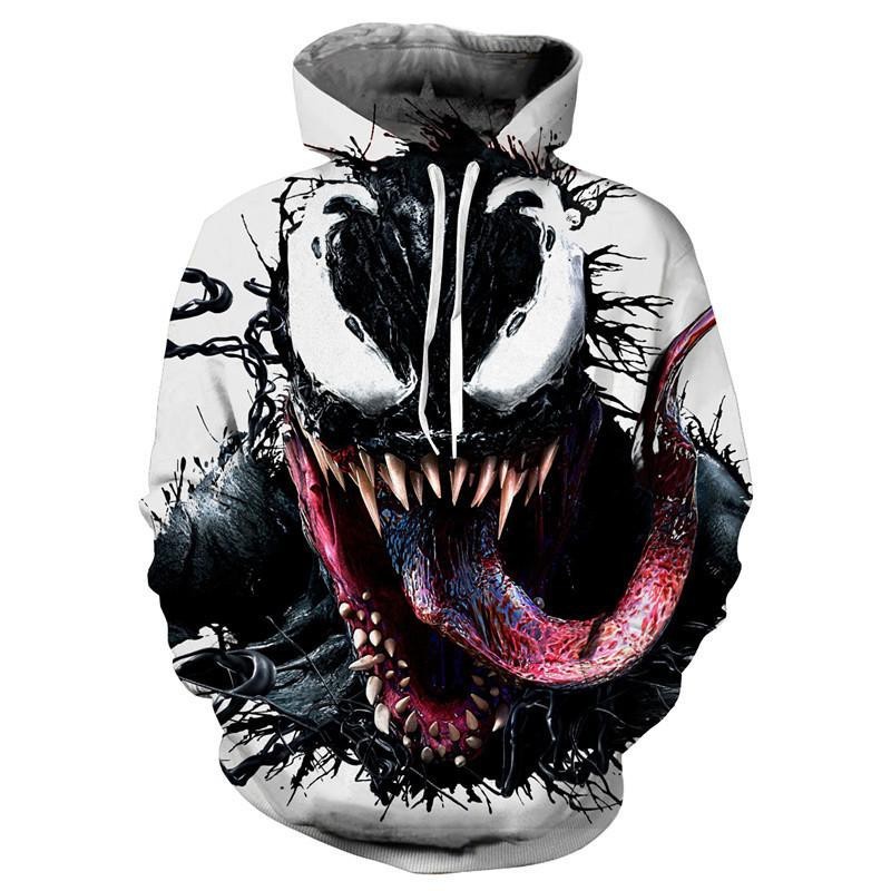 เสื้อฮู้ดพิมพ์ลาย Venom 3D