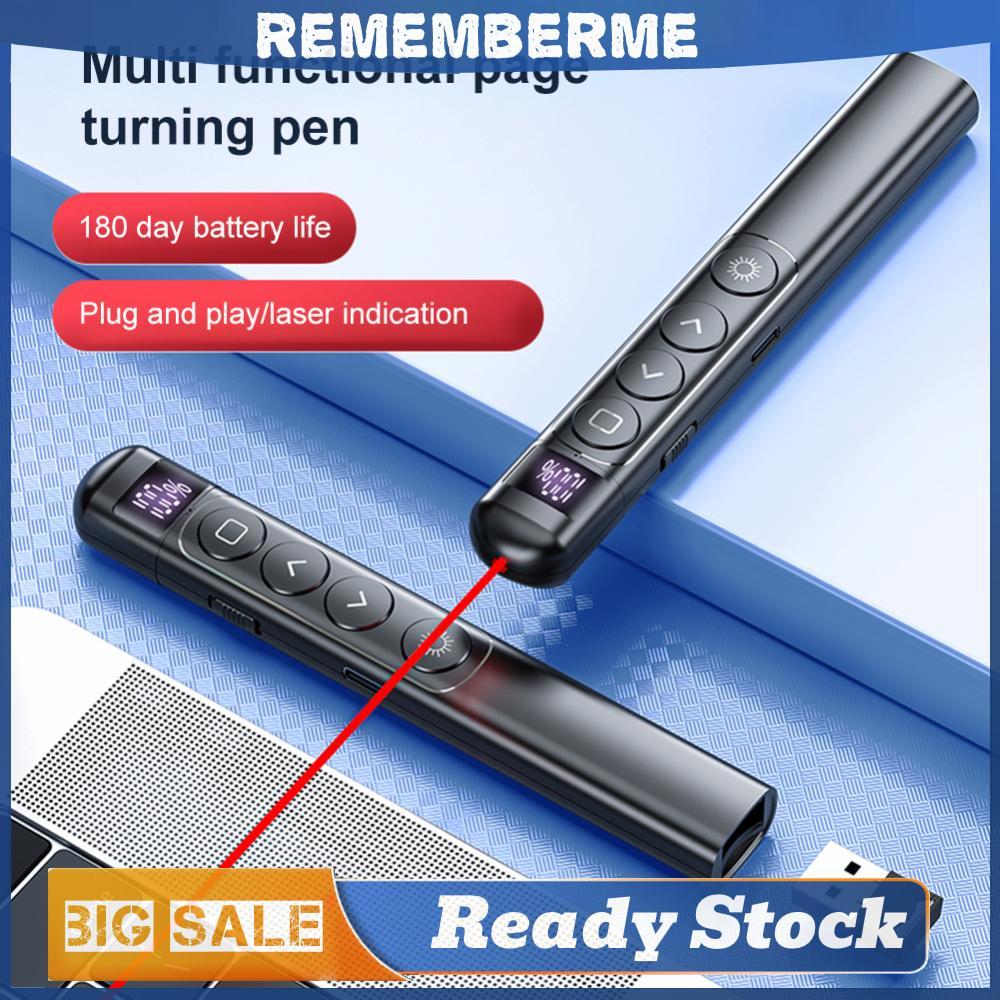 ปากกา Powerpoint 2.4GHz Type-C Rechagable Wireless Presentation Clicker Remote Pen