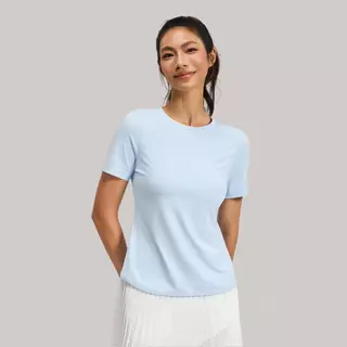 เสื้อออกกำลังกายผู้หญิง สีพาสเทล เสื้อกีฬาทรงสวย หลังไขว้ ใส่สบาย S-2XL