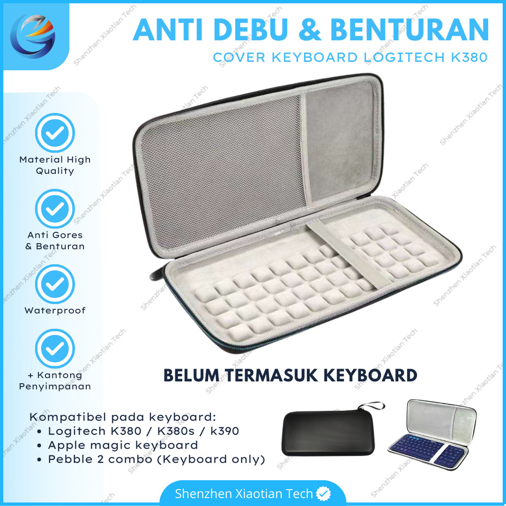 Logitech K380 K380s K390 เคสคีย์บอร์ดกระเป๋าถือ EVA Cover Apple Magic Keyboard Case
