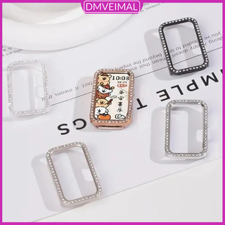 กรณี PC เพชร for Xiaomi Mi Band 9 Active / Smartwatch Redmi Band 3 เคส Hollow Bling ป้องกันหน้าจอป้องกัน Gores ฝากกันชน
