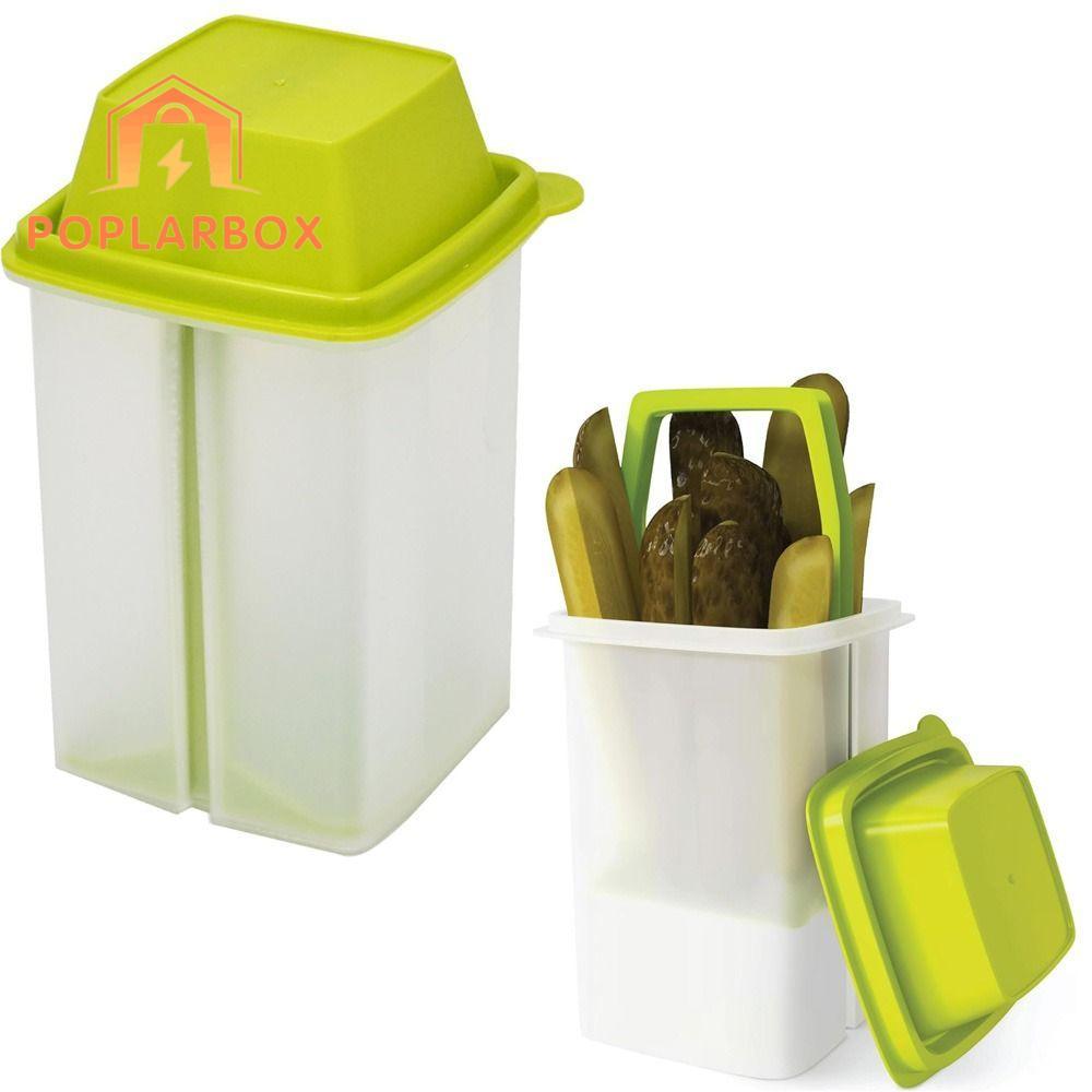 EPTRO ผักดองพร้อมตะแกรงกรอง, โถดองแบบใช้ซ้ําได้ BPA ฟรี, ที่ใส่ดองคุณภาพสูงพร้อมฝาปิด Mess-Free Stor