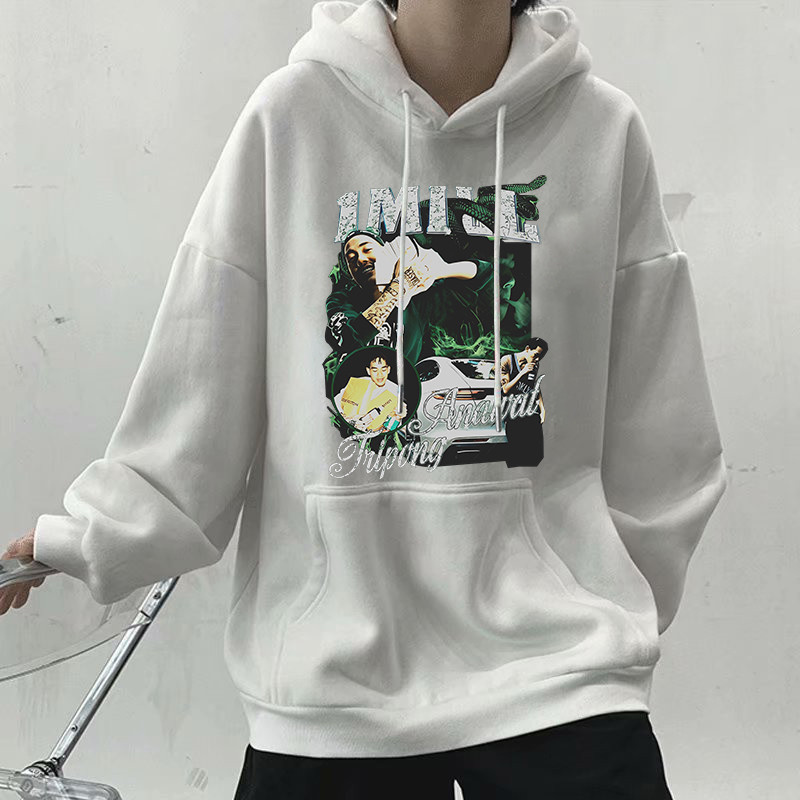 เสื้อฮู้ดแขนยาว 1mill Hoodie Y2k Graphic ฮู้ดแขนยาว Unisex Cotton Fashion ฮู้ด Tops