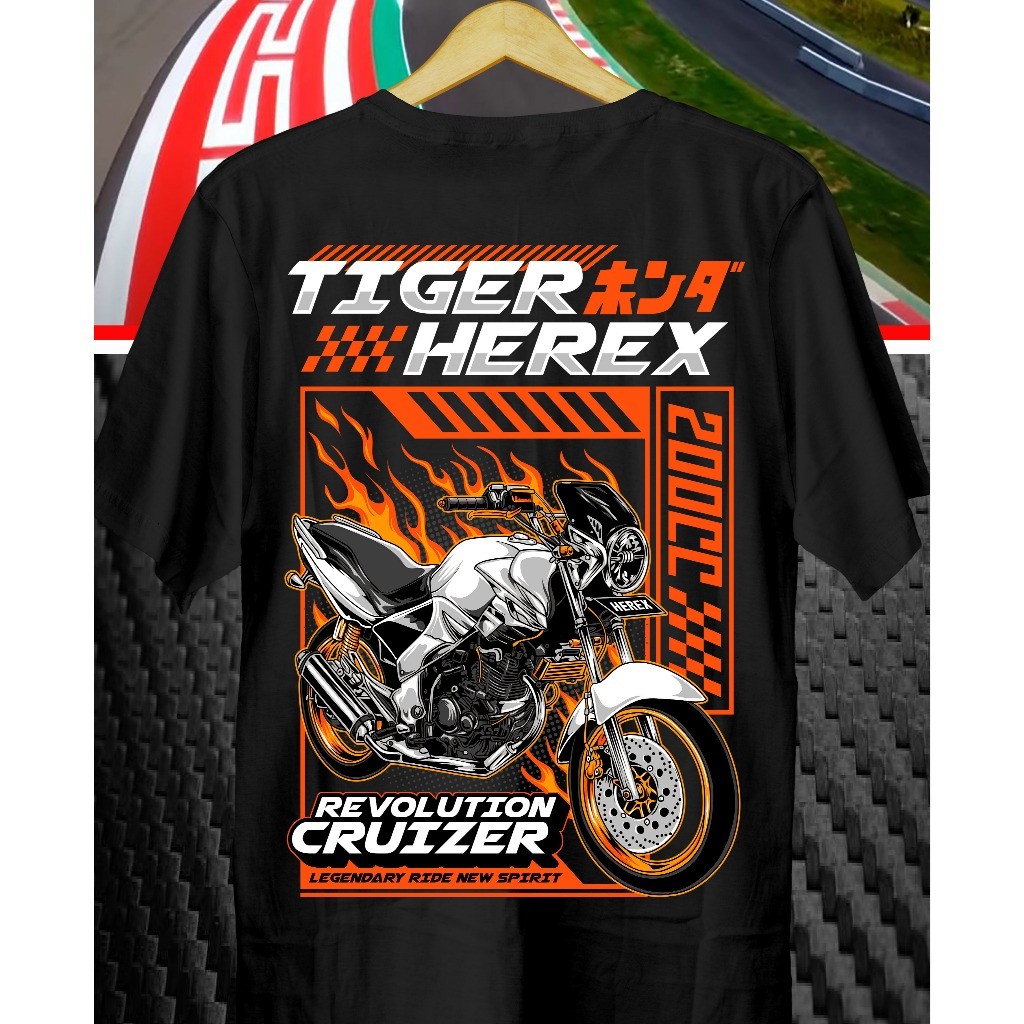 STAR DAKWAH Tiger Herex Revolution Motorcycle T-Shirt // Tiger T-Shirt // Tiger Shirt
