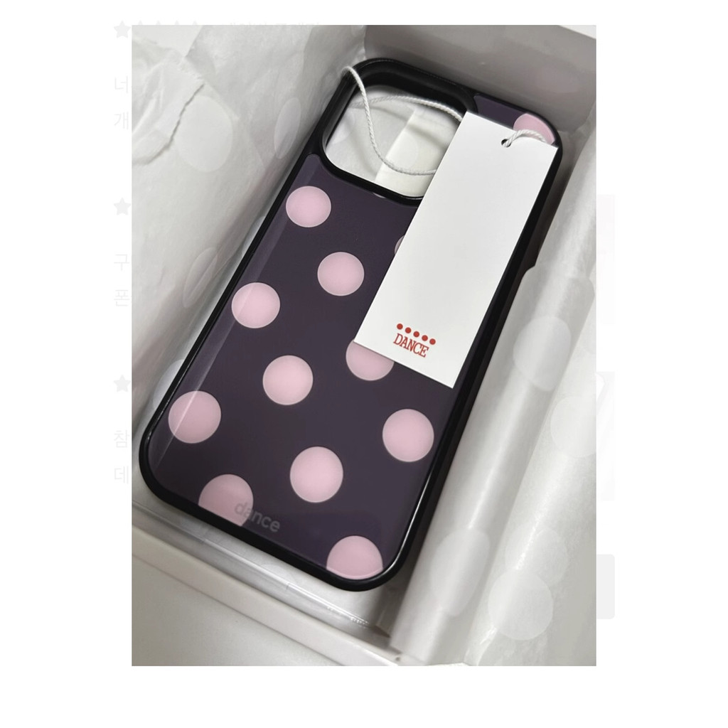 สไตล์เกาหลี ins Blogger สไตล์เดียวกัน Retro แฟชั่น Polka Dot Niche เหมาะสําหรับ iphone17/16pro Apple 15promax/14/13/12/11/X เคสโทรศัพท์กันกระแทกป้องกันกรณี