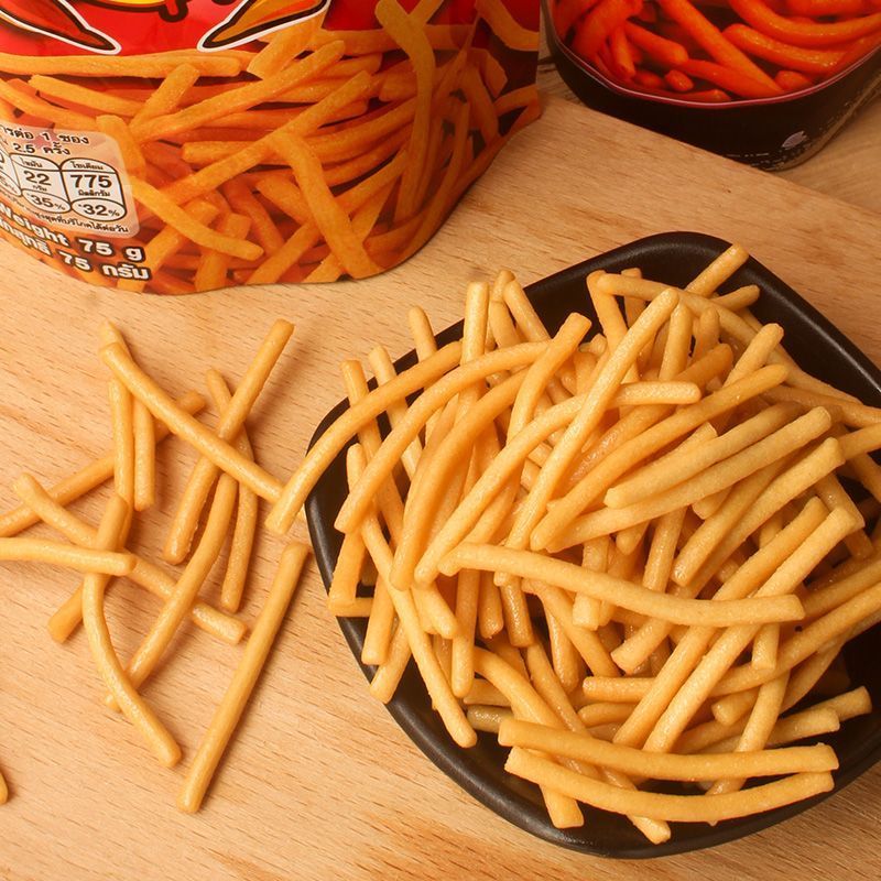 ประเทศไทยนําเข้า vfoods mix ทอดกรอบ สไปซี่ กะปิ เฟรนช์ฟรายส์พอง ของว่างสบายๆ ของว่าง