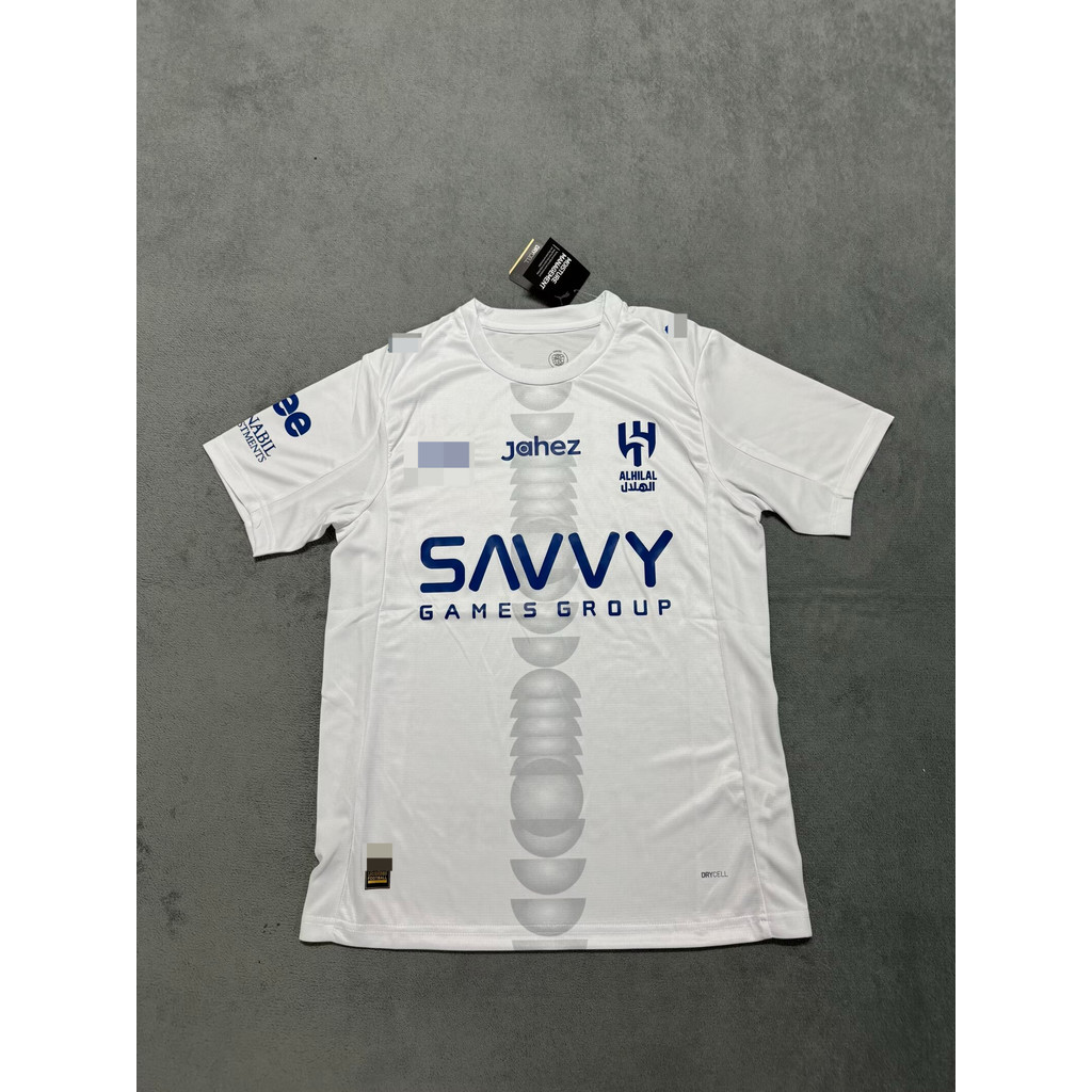 ฟุตบอลแขนสั้นAAA เสื้อยืดกีฬาสำหรับแฟนคลับ Al-Hilal ไซส์หลากหลาย