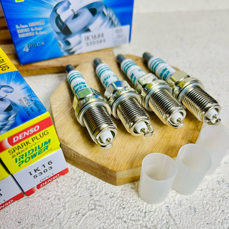 หัวเทียนไฟอิริเดียม Denso IK16 Jazz City Freed Jazz Rs Ge8 Mobilio Brio Hrv Brv Yaris Vios Great