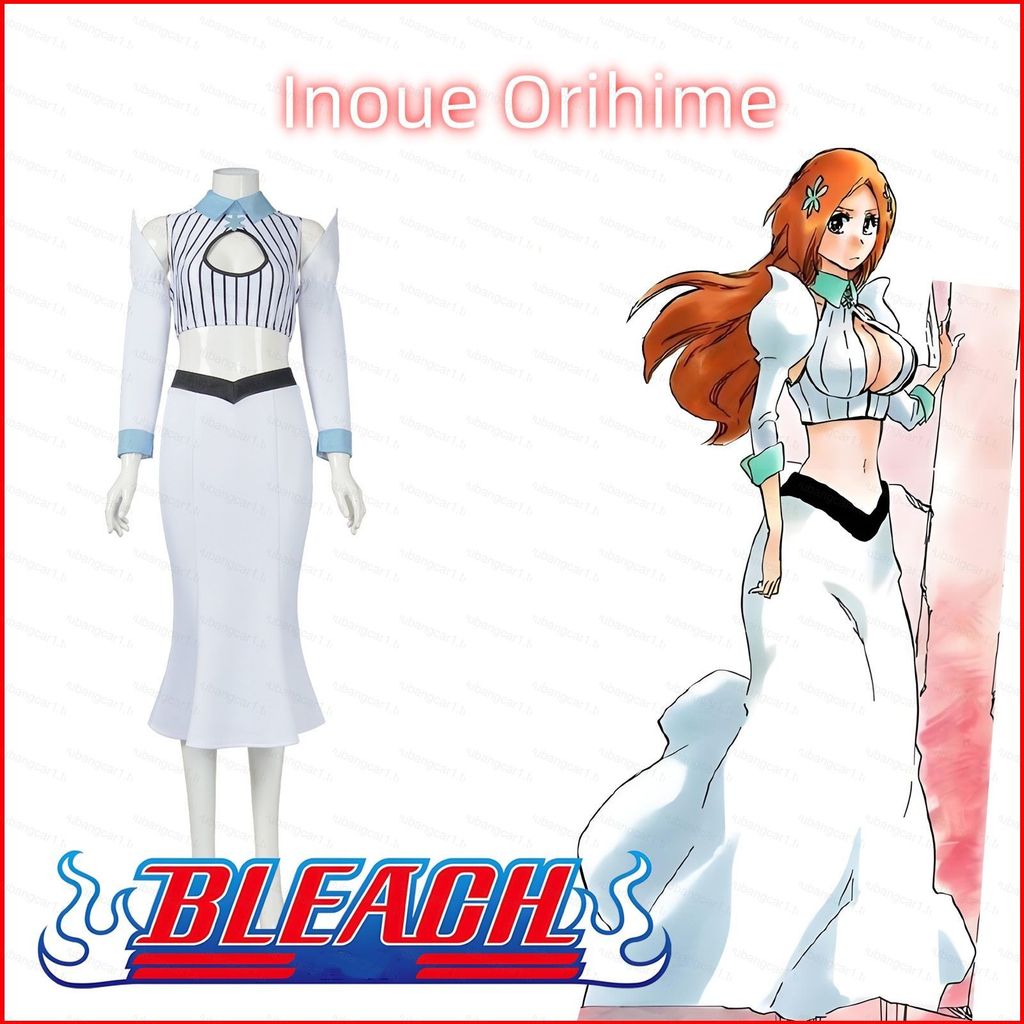 ชุดคอสเพลย์ Inoue Orihime จากBLEACH สำหรับงานปาร์ตี้และฮาโลวีน