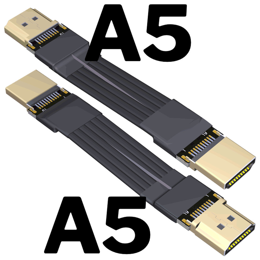HDMI เข้ากันได้กับ 2.1 ชายกับชาย A-Type สายต่อแบนในตัวรองรับ 2K/240hz 4K/144Hz