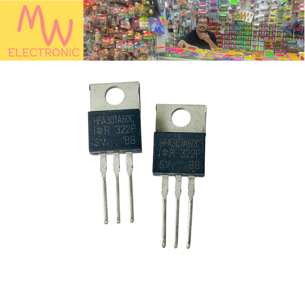 Diode HFA30TA60C (ราคาต่อ 1ชิ้น) Ultra Fast Diode 30A 600V TO-220 มีสินค้าพร้อมส่งในไทย