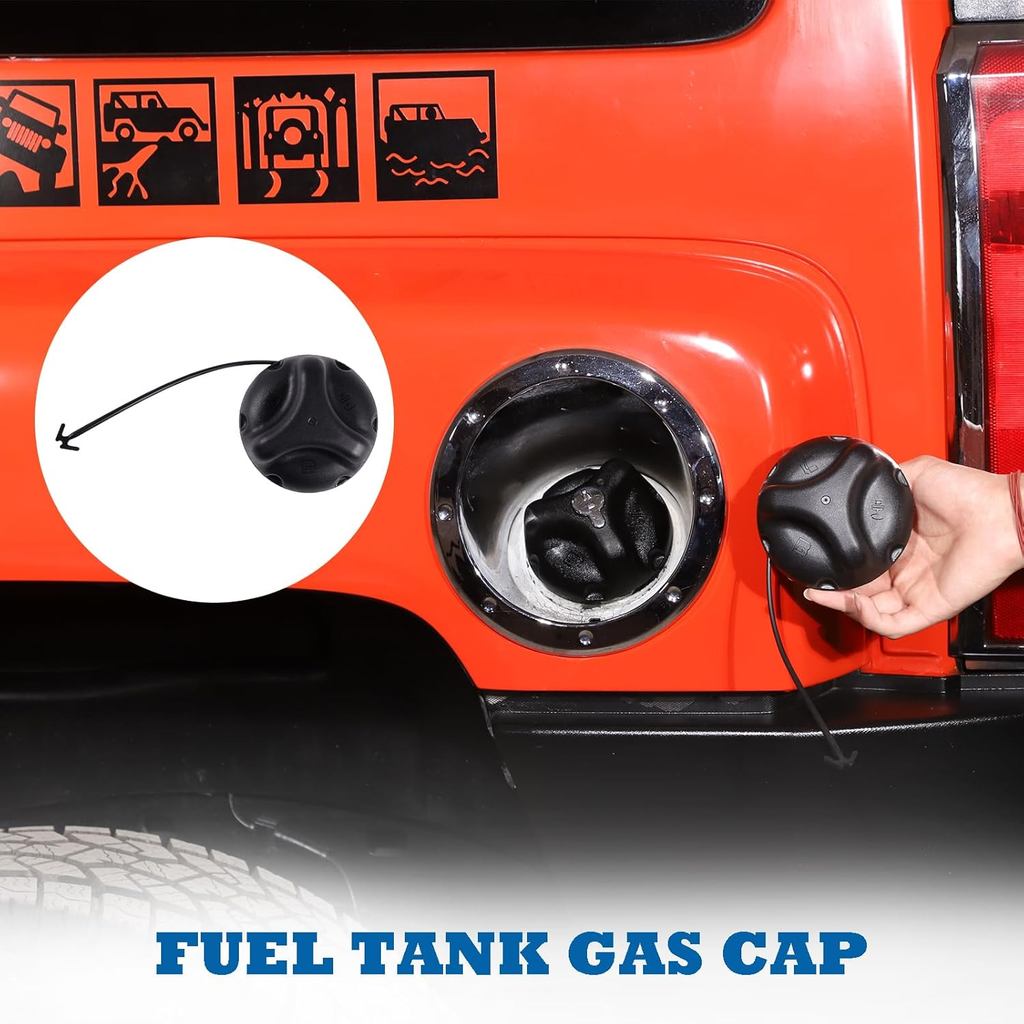 Fuel Tank Gas Cap 25827646 Compatible with 2004 2005 2006 2007 Hummer H2, 2006 2007 2008 2009 2010 H