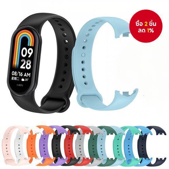 สายรัดข้อมือซิลิโคนทดแทนสําหรับ Xiaomi Mi Band 8 9 / Xiaomi Smart Band 9 8