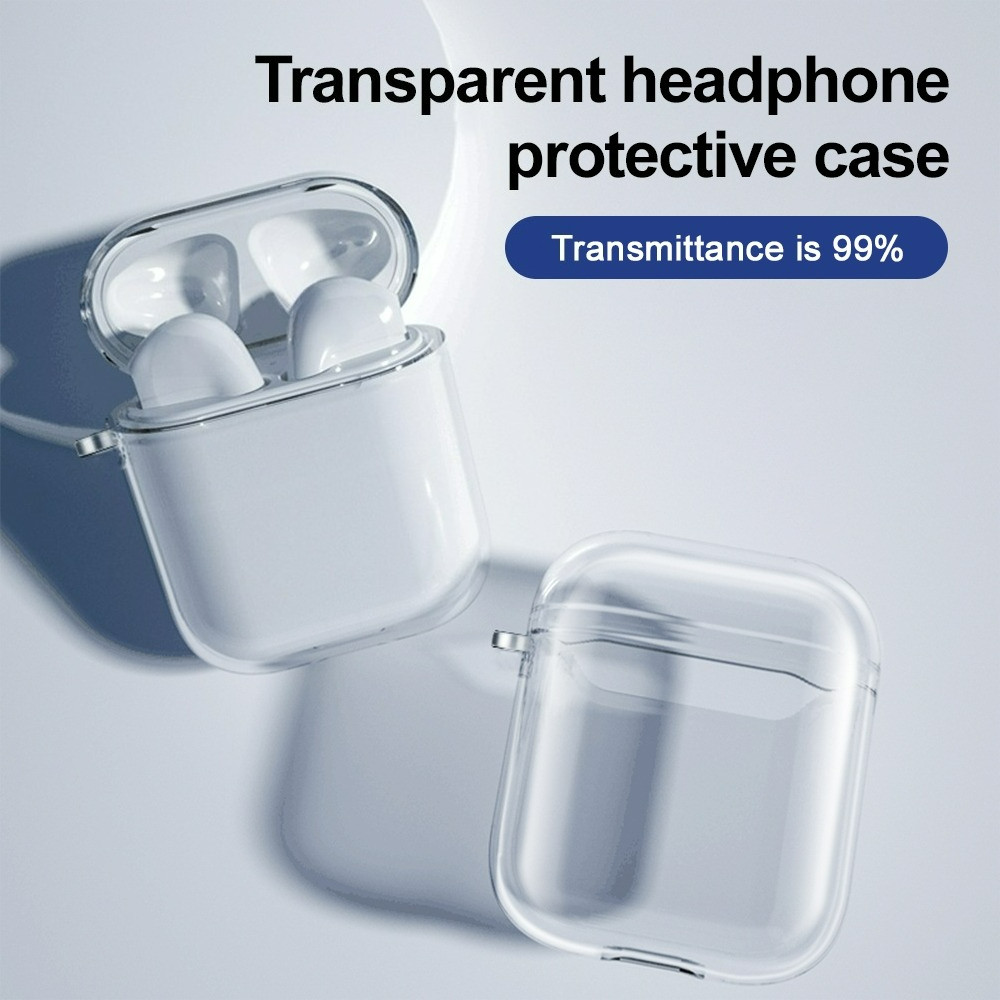 เคสหูฟัง for AirPods1 2 Case for AirPods 3 4 Case for AirPods Pro 2 โปร่งใส ป้องกันการตก และทนต่อการสึกหรอ TPU