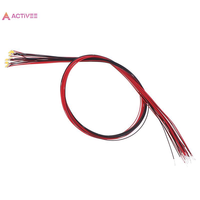 <Activee> 10 ชิ้น 20 เซนติเมตร t0603wm ประสาน micro litz ตะกั่วแบบมีสาย warm white smd led 0603 ดี