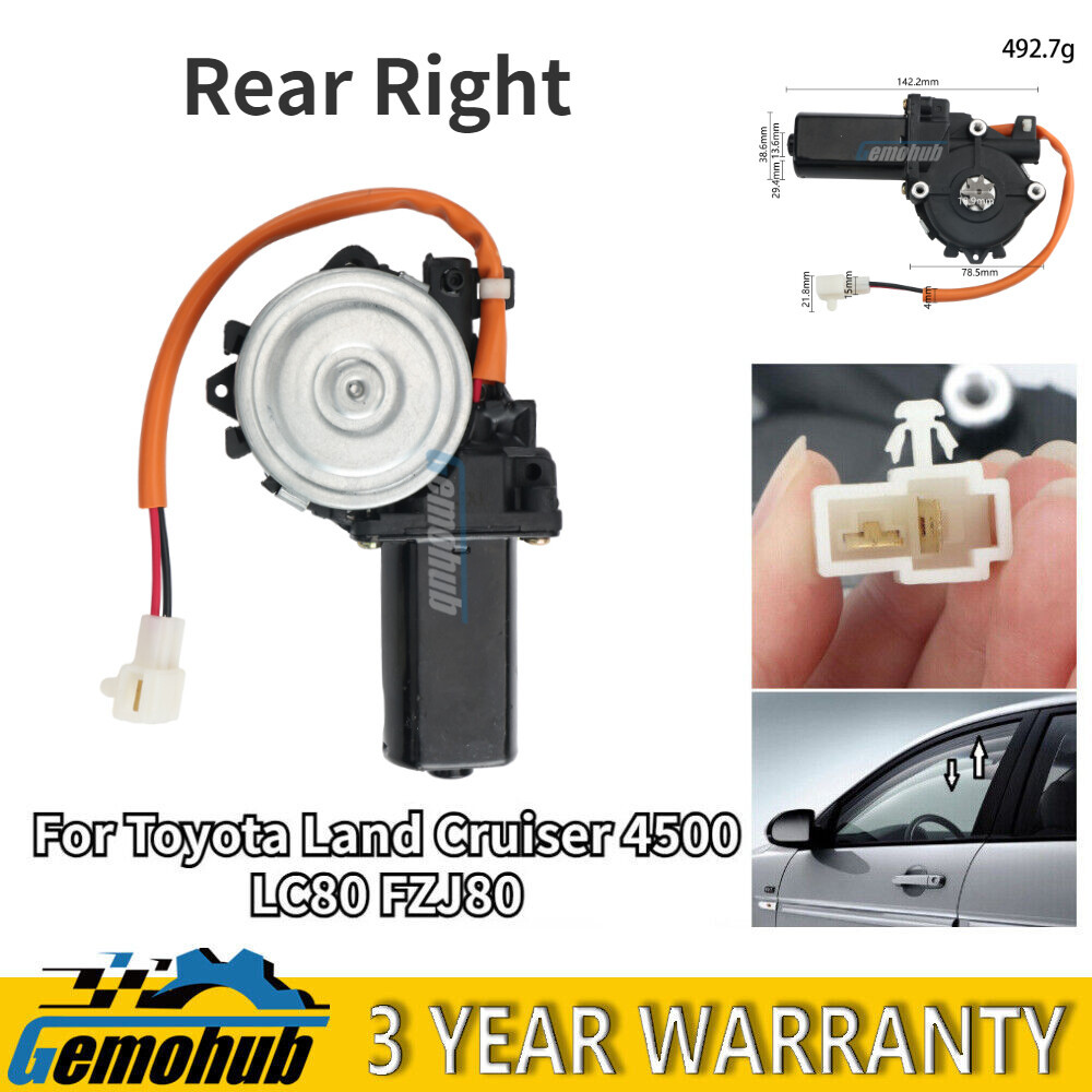 มอเตอร์ยกกระจกด้านหลังขวาสําหรับ Toyota Land Cruiser 4500 LC80 FZJ80