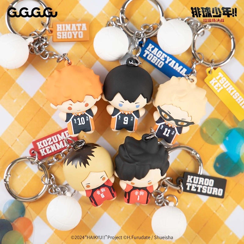 ไฮคิว!! พวงกุญแจ Kawaii Hinata Shoyo Tobio Kageyama Tsukishima Kei Kozume Kenma Kuroo Tetsurou Hang On กระเป๋าอุปกรณ์เสริมอะนิเมะตัวเลขพวงกุญแจ ราคา ถูกที่สุด ดีลบีเคเค