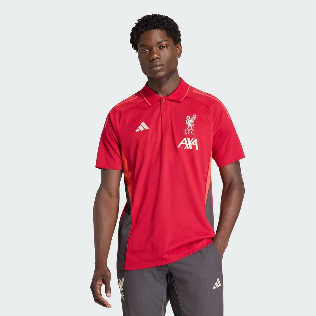 adidas ฟุตบอล เสื้อโปโล Liverpool FC Tiro 25 Competition ผู้ชาย สีแดง KB1453