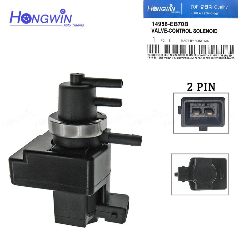14956EB70B Turbo Boost Solenoid สําหรับ Nissan Navara D40 Pathfinder R51 2.5 14956-EB70B 14956-EB70A