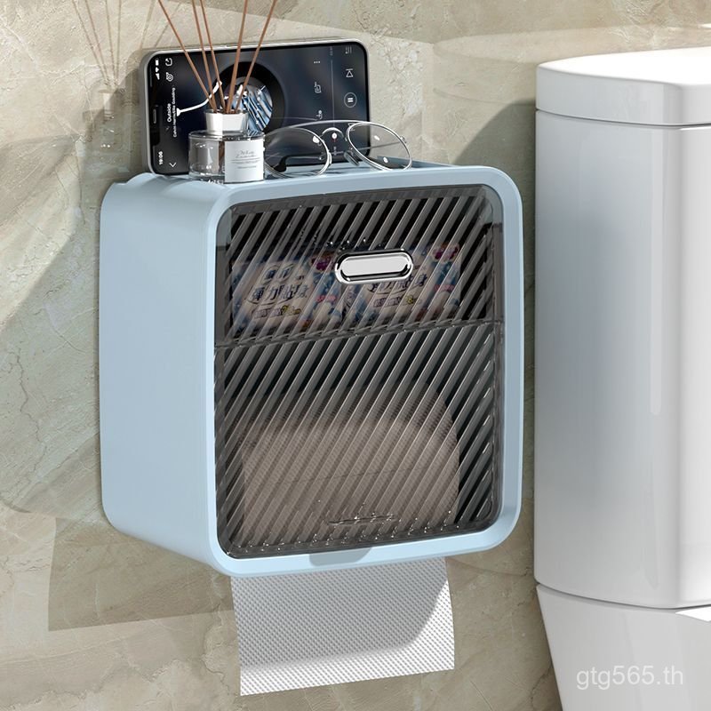 ห้องน้ํากระดาษชําระเจาะฟรีห้องน้ํากันน้ํากล่องกระดาษทิชชูม้วนกระดาษกล่องกระดาษชําระชั้นวางห้องน้ําห้