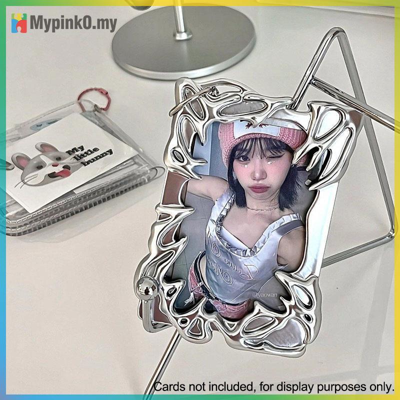 Mypink Electroplated Premium Feeling Creative Card Holder K-POP Idol Card Holder MY