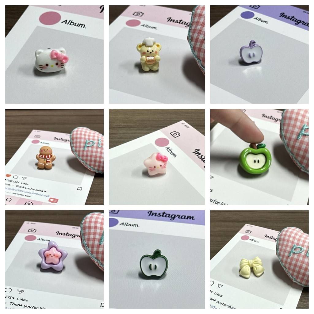 Charms เหมาะสําหรับสาย Apple Watch สําหรับ iwatch Band สร้อยข้อมือซิลิโคนอุปกรณ์เสริมเรซิ่นตกแต่งเล็บ DIY หัวเข็มขัด