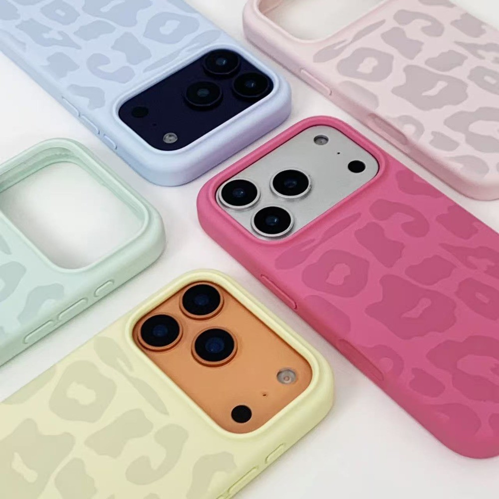 เสือดาวพิมพ์ซิลิโคนเหลวเคสโทรศัพท์สําหรับ ไอโฟน 17 มือโปร สูงสุด 17 อากาศ 16 บวก 15 14 13 12 11 กันกระแทกป้องกันปลอก