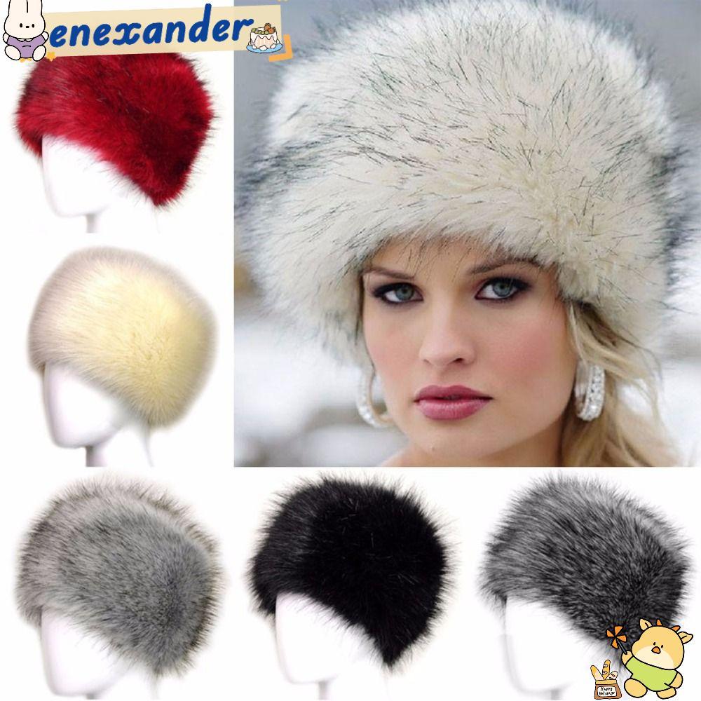 EXER Faux Fur Snow Hat Outdoor Earmuff Warmer รัสเซีย Ushanka