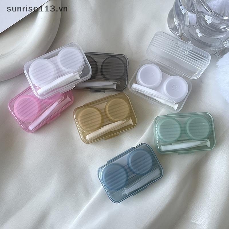 SR Beauty Cute Candy Color Case For Girl Cute Portable Box Kit Beauty Lens Storage Container.