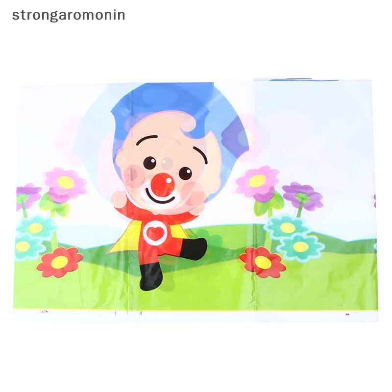 ผ้าปูโต๊ะปาร์ตี้การ์ตูน ST - อุปกรณ์วันเกิดสําหรับเด็กธีมละครสัตว์ 137x183 ซม.ST