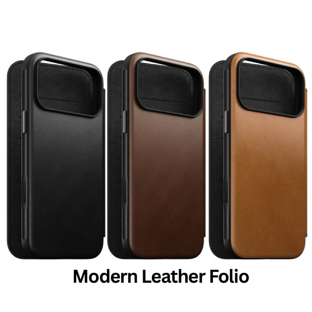 Nomad iPhone 17 Pro Max/iPhone 17 Pro Modern (Premium) Leather Folio Case Phone Case