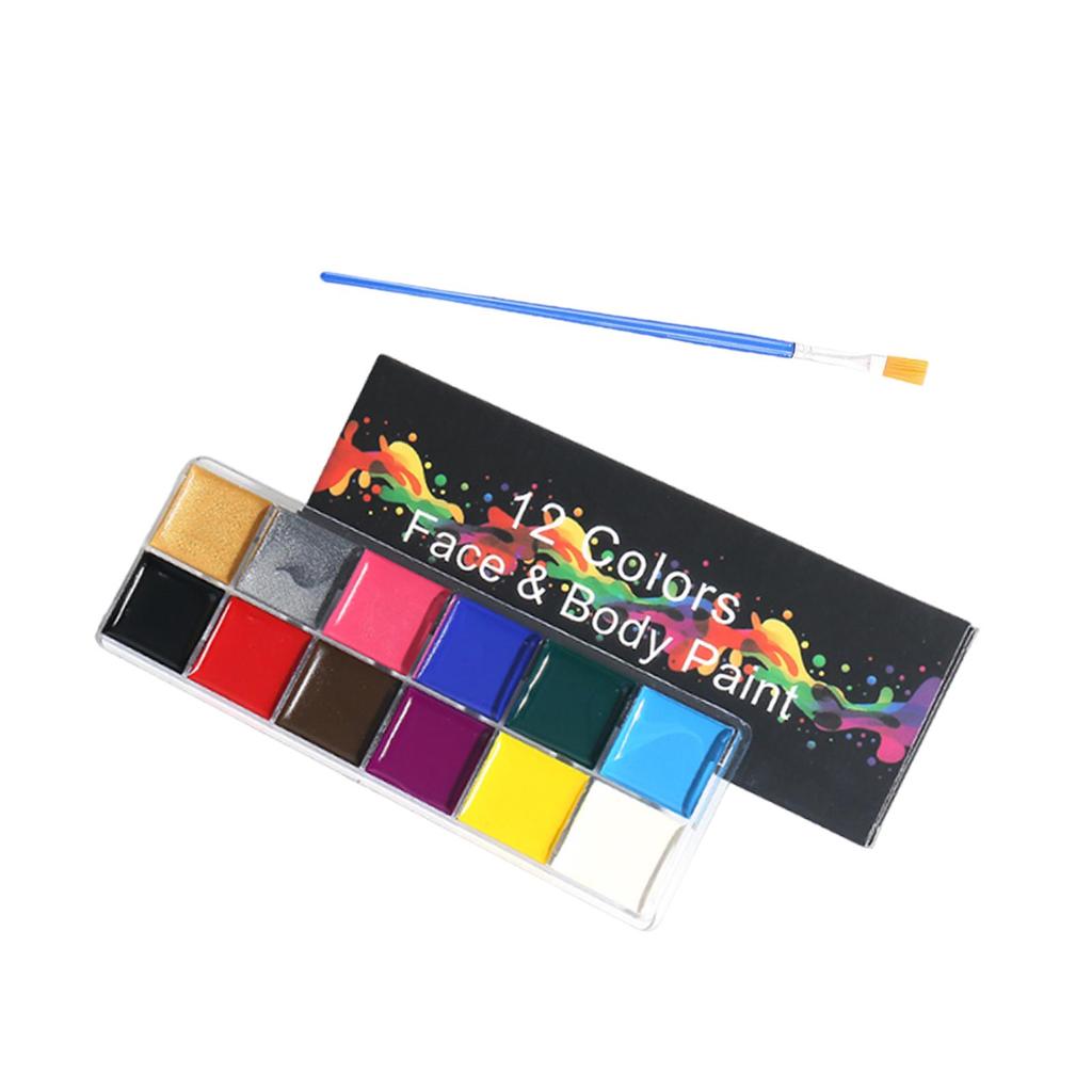 [SzlztmyabTW] Face Body Paint Paint Painting Palette Face Paint Pigment สําหรับวันหยุดปาร์ตี้แต่งหน้