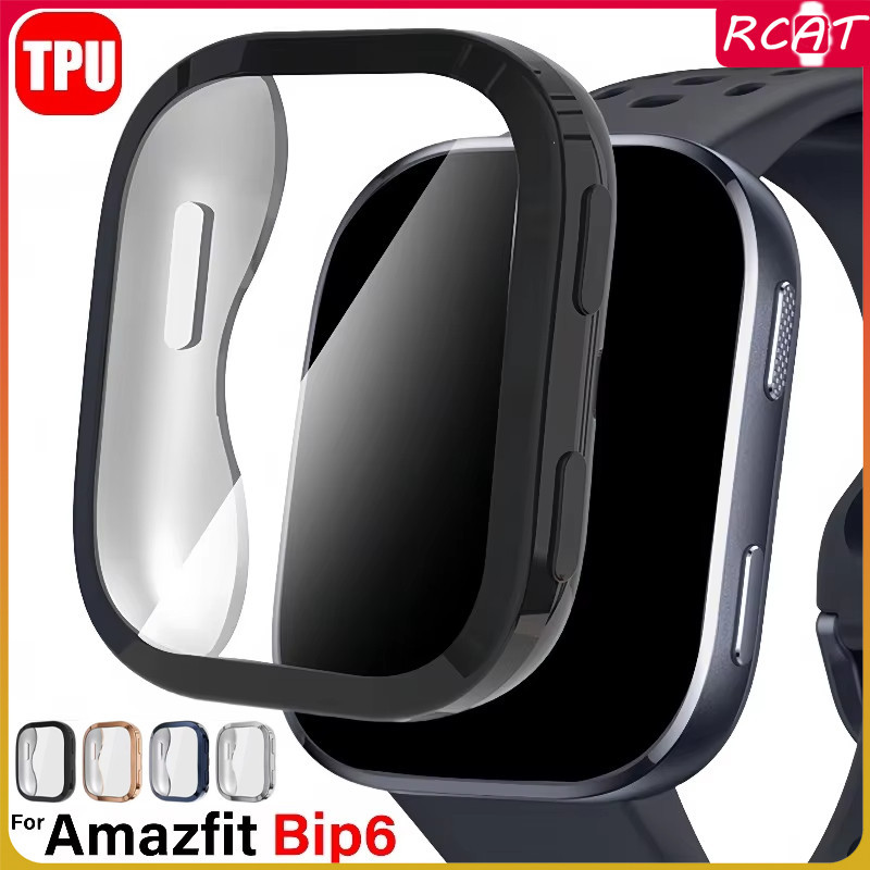 กรณีนุ่ม TPU for Smart Watch Amazfit Bip 6 ครอบคลุมจอป้องกันเต็มรูปแบบ อุปกรณ์เสริมครอบคลุมกันชนเชลล์ป้องกัน