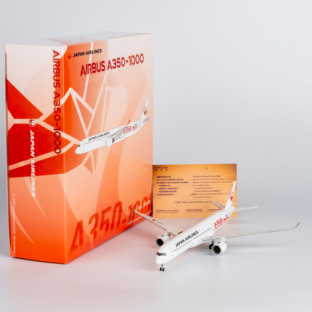 เครื่องบินโดยสารโลหะผสมรุ่น NG1/400 JAL Airlines A350-1000 Red Letter JA01WJ/JA02WJ/JA03WJ